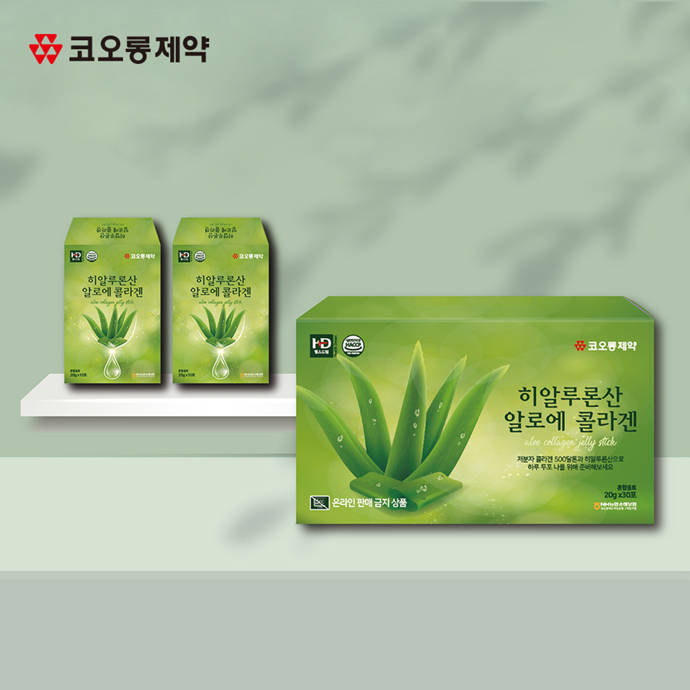 [코오롱제약]히알루론산 알로에 콜라겐 젤리 20g x 30포